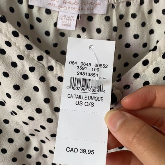 Polka Dot Button Up Cami - Picture 2 of 2